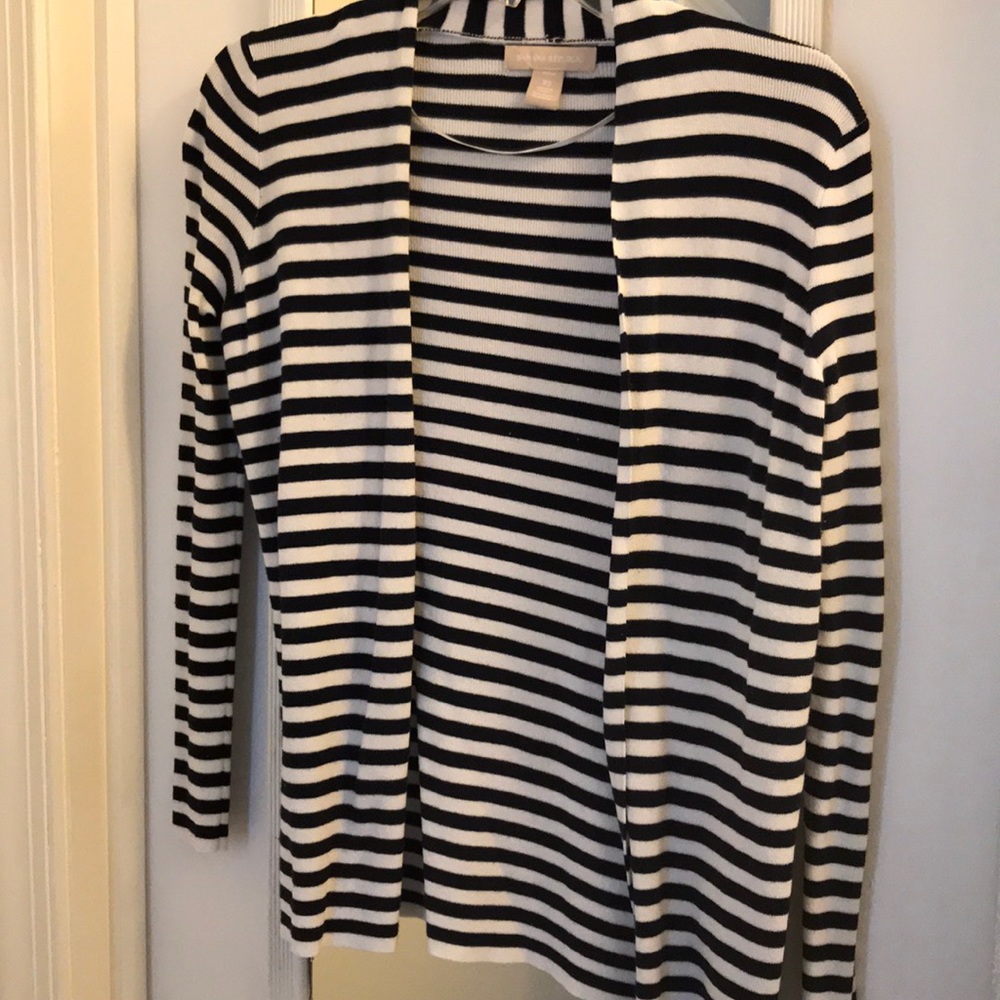 Banana Republic Striped Open Cardigan
